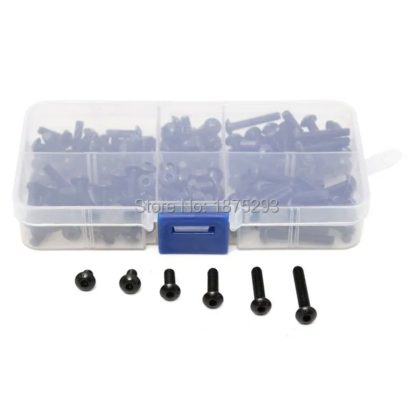 170pcs M4 Steel Hex Socket Head Cap Screw Assortment Set 6mm To 25mm Length
170pcs M4 Steel Hex Socket Head Cap Screw Assortment Set 6mm To 25mm Length