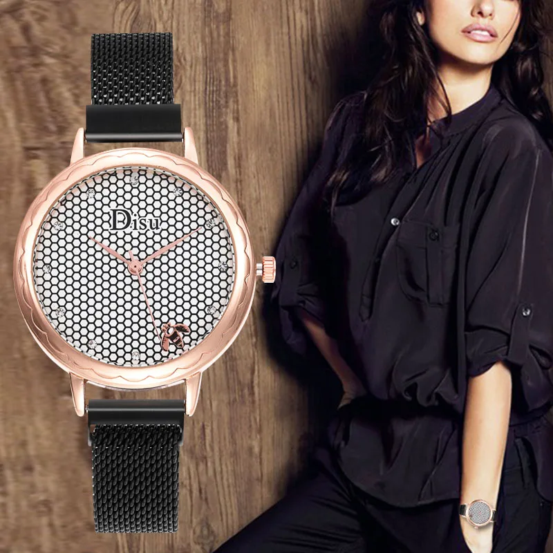 WJ-8459 New Arrive Ladies Fashion Wrist Watches Trend Simple Reseau Dial Milan Mesh Magnetic Women Casual Watch Zegarek damski
WJ-8459 New Arrive Ladies Fashion Wrist Watches Trend Simple Reseau Dial Milan Mesh Magnetic Women Casual Watch Zegarek damski