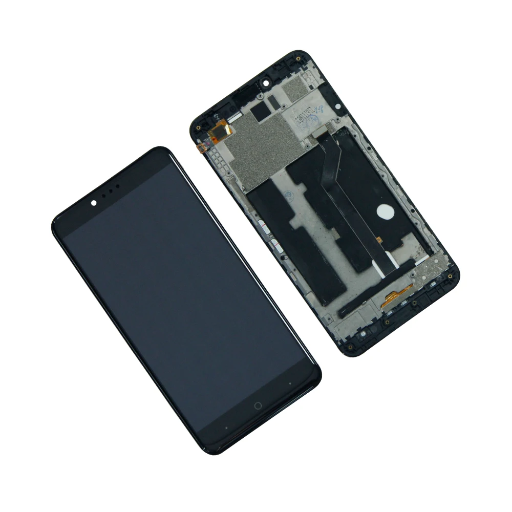 ЖК дисплей и сенсорный экран в сборе для ZTE Zmax pro Z981 сменные детали с рамкой