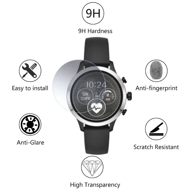 Watch Screen Protector Cover Protective Film HD Tempered Glass Clear for Explorist HR Smartwatch
Watch Screen Protector Cover Protective Film HD Tempered Glass Clear for Explorist HR Smartwatch