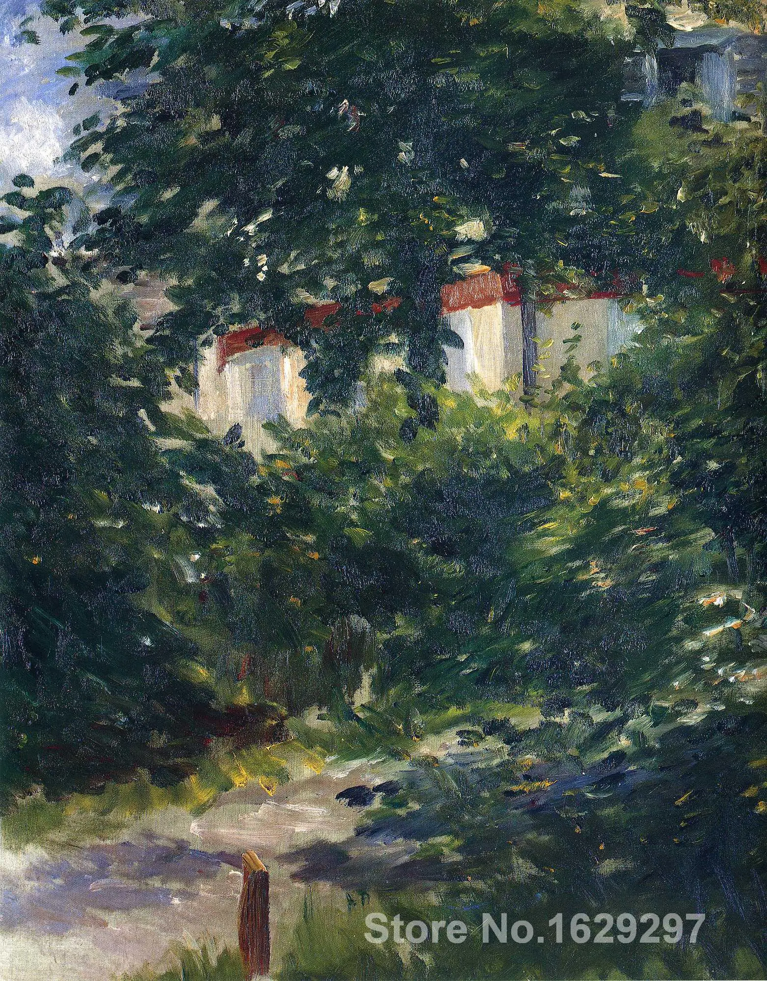 The garden around Manets house Edouard Manet painting for sale Hand painted High quality
The garden around Manets house Edouard Manet painting for sale Hand painted High quality