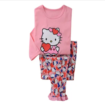 new hot cartoon Pajamas for Toddler girls 2-8Y hello kitty Cosplay Sleepwear Suit for Children girl 2pcs Clothes sets with pants
new hot cartoon Pajamas for Toddler girls 2-8Y hello kitty Cosplay Sleepwear Suit for Children girl 2pcs Clothes sets with pants