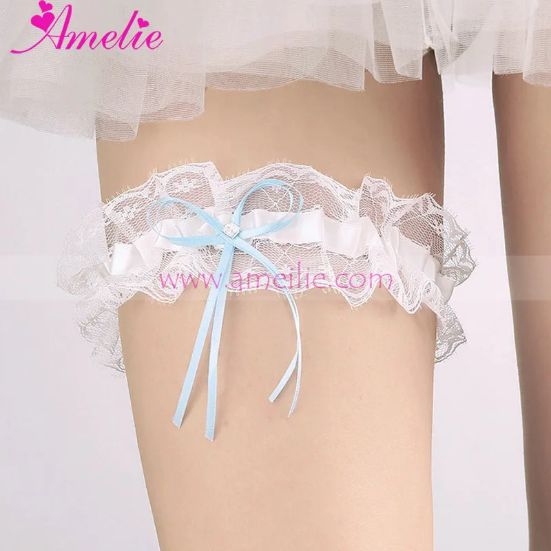 Romantic Marriage Ceremony Vintage Lace Satin Garter With Baby Blue Ribbon Bow Decorative Rhinestone Wedding Garters Accessories
Romantic Marriage Ceremony Vintage Lace Satin Garter With Baby Blue Ribbon Bow Decorative Rhinestone Wedding Garters Accessories