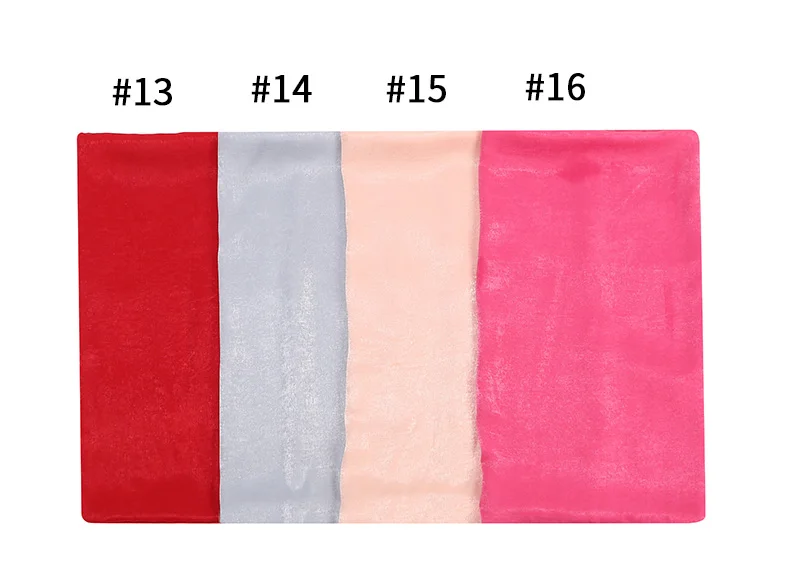 Beautiful Satin Plain Hijab Muslim Female