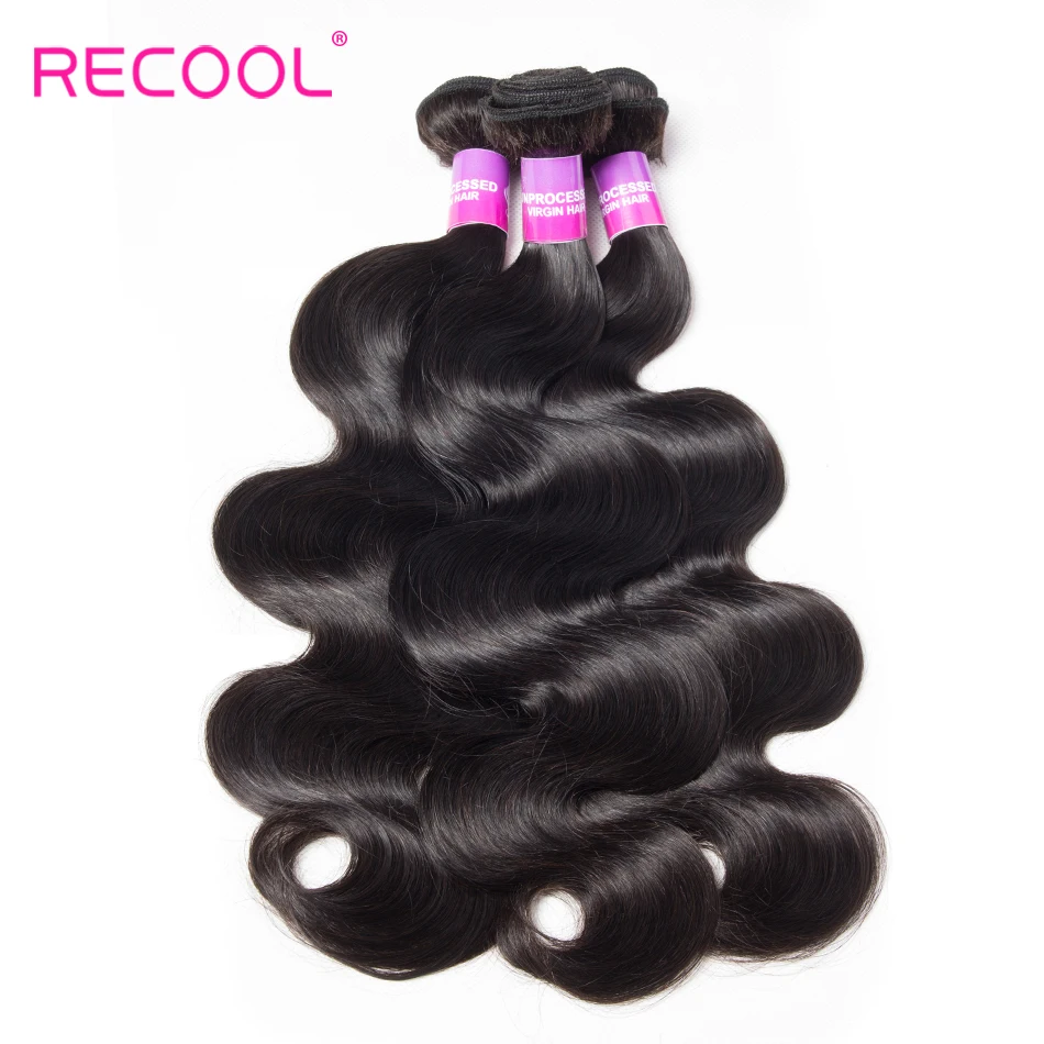 Recool Hair Peruvian Body Wave 3 Bundles Natural Color Remy Human Hair Bundles Can Be Dyed 10-28 Inches Hair Extension Weave
Recool Hair Peruvian Body Wave 3 Bundles Natural Color Remy Human Hair Bundles Can Be Dyed 10-28 Inches Hair Extension Weave