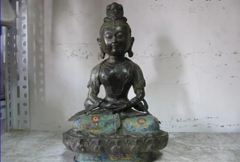 free shipping S0376 12"Tibet classical Bronze cloisonne Guan yin Kwan-yin Bodhisattva Buddha statue
free shipping S0376 12"Tibet classical Bronze cloisonne Guan yin Kwan-yin Bodhisattva Buddha statue