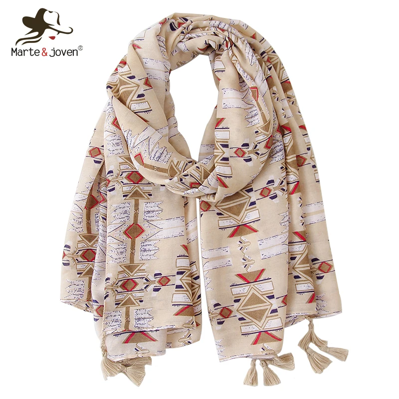 Marte&Joven Elegant Women's Geometric Printing Autumn Winter Shawls Oversized Soft Warm Muslim Ladies Khaki Head Scarves Hijab
Marte&Joven Elegant Women's Geometric Printing Autumn Winter Shawls Oversized Soft Warm Muslim Ladies Khaki Head Scarves Hijab
