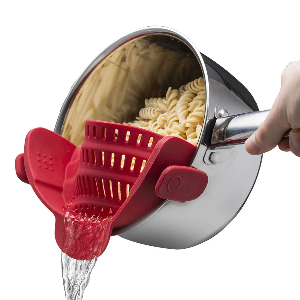 LMETJMA Strain Strainer Silicone Clip on Strainer Fits all Pot and Bowl Heat Resistant Colander for Pasta Fruit Vegetable KC0274
LMETJMA Strain Strainer Silicone Clip on Strainer Fits all Pot and Bowl Heat Resistant Colander for Pasta Fruit Vegetable KC0274