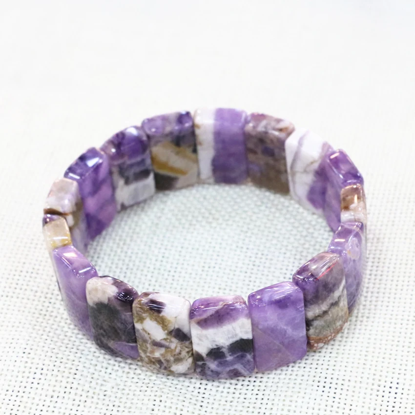 12x20mm Purple Manual Bracelets Natural Stone Amethysts Crystal Geometry Beads Jades Bangle For Women Diy Jewelry 7.5inch B3270
12x20mm Purple Manual Bracelets Natural Stone Amethysts Crystal Geometry Beads Jades Bangle For Women Diy Jewelry 7.5inch B3270