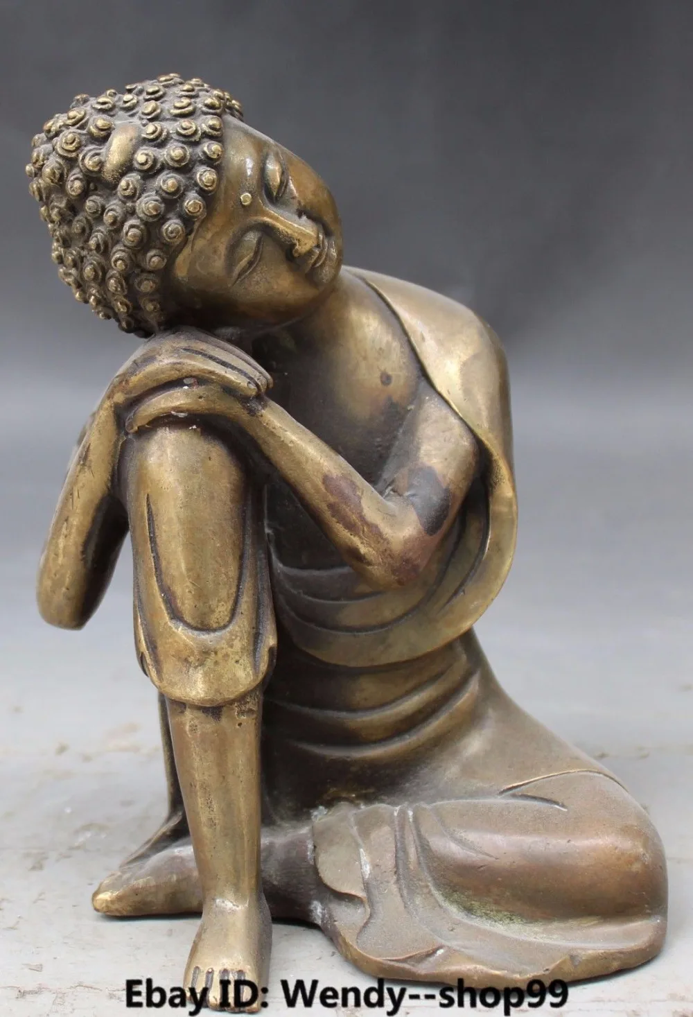 7" Tibet Tibetan Buddhism Bronze Sleep Rest Sakyamuni Shakyamuni Buddha Statue Garden Decoration 100% real Brass Bronze
7" Tibet Tibetan Buddhism Bronze Sleep Rest Sakyamuni Shakyamuni Buddha Statue Garden Decoration 100% real Brass Bronze