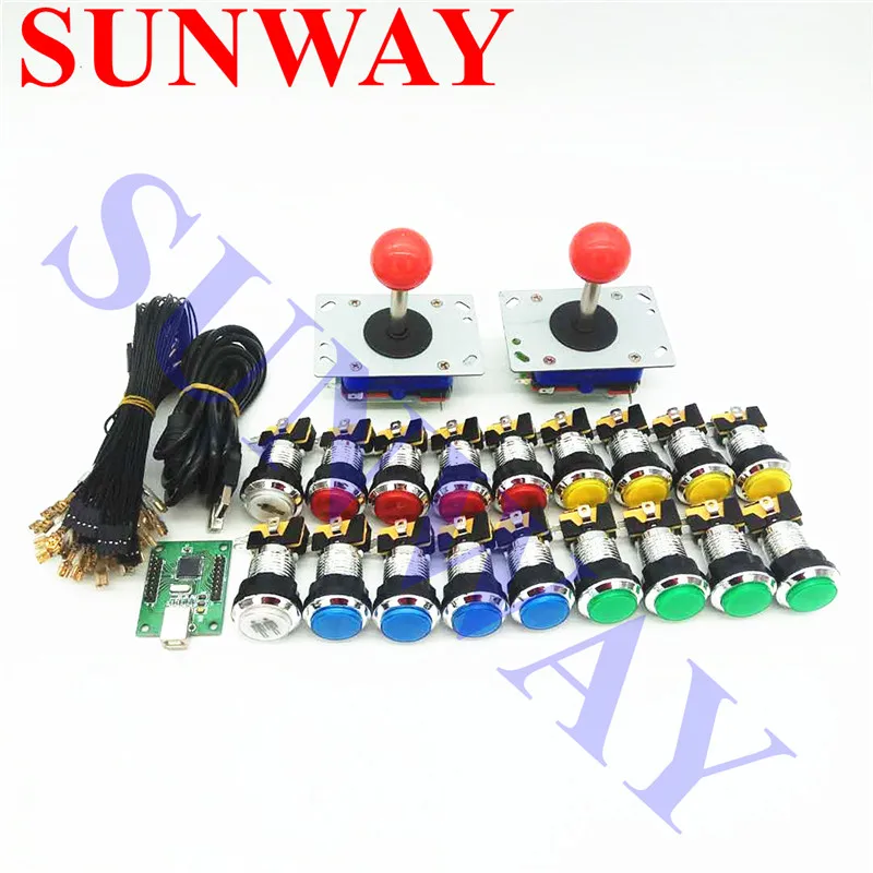 DIY Arcade cabinet Parts Bundles Kit Joystick CHROME Plated illuminated 12V Push button PC PS3 Arcade USB controller Jamma MAME
DIY Arcade cabinet Parts Bundles Kit Joystick CHROME Plated illuminated 12V Push button PC PS3 Arcade USB controller Jamma MAME
