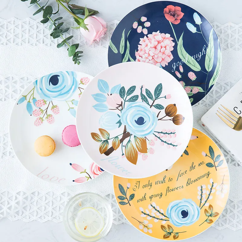 8 inch Ceramic Flower Plate Dishes Home Under Glazed Dishes Salad Fruit Steak Plate Market Free Shipping
8 inch Ceramic Flower Plate Dishes Home Under Glazed Dishes Salad Fruit Steak Plate Market Free Shipping