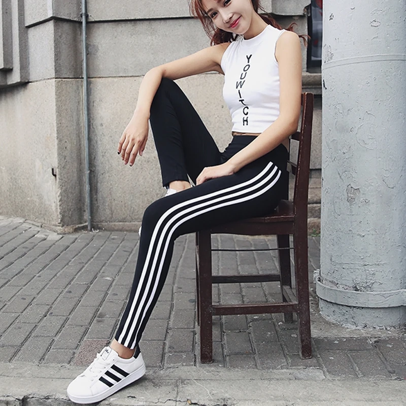 Women leggings Cotton Casual High Waist Striped Big Stretch Leggings Women Fashion Female Pants leggins mujer Autumn
Women leggings Cotton Casual High Waist Striped Big Stretch Leggings Women Fashion Female Pants leggins mujer Autumn