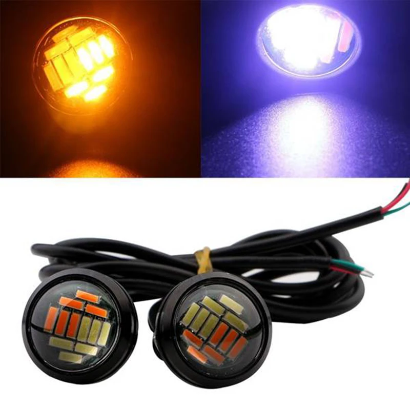 10 Pcs 12V 23Mm Dual Color Switchback 4014 Smd 12 Led Drl Eagle Eye Daytime Light Car Motor Turn Lights
10 Pcs 12V 23Mm Dual Color Switchback 4014 Smd 12 Led Drl Eagle Eye Daytime Light Car Motor Turn Lights