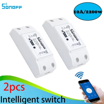 2pcs Sonoff Smart Home Wireless Intelligent Remote Control Products Itead Share Timer Diy 220V Via Android IOS Wifi Switch
2pcs Sonoff Smart Home Wireless Intelligent Remote Control Products Itead Share Timer Diy 220V Via Android IOS Wifi Switch