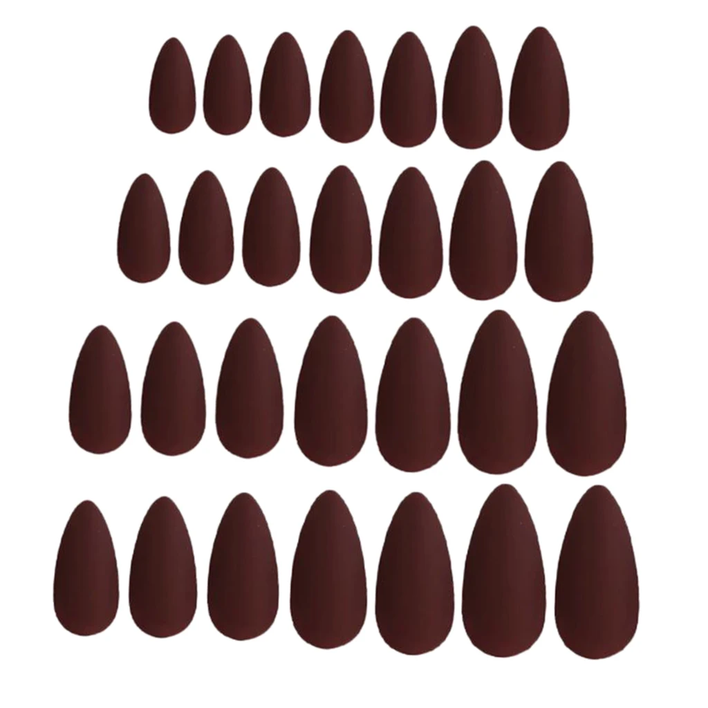 24 Pcs Matte Ballerina Pure Color Matte Full Cover False Nails Art Tips Sets for Beauty 24 Pcs Matte Ballerina Pure Color Matte Full Cover False Nails Art Tips Sets for Beauty