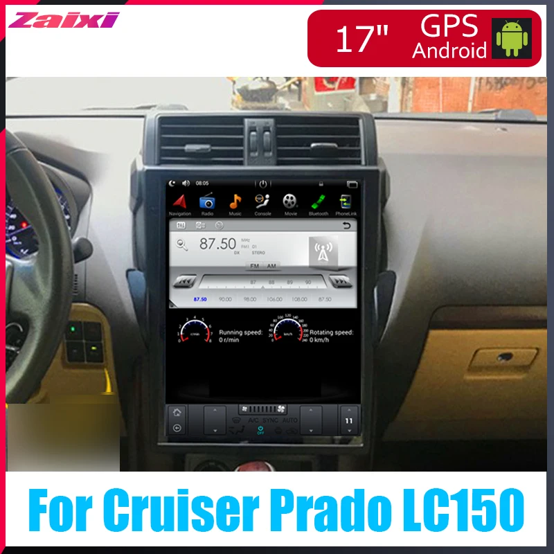 ZaiXi Android Car Multimedia GPS For Toyota Land Cruiser Prado LC150 2014~2017 Radio vertical screen tesla screen Radio DAB+
ZaiXi Android Car Multimedia GPS For Toyota Land Cruiser Prado LC150 2014~2017 Radio vertical screen tesla screen Radio DAB+