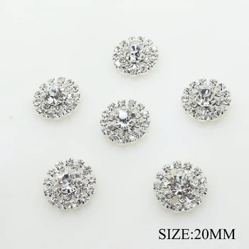 New 10pcs/set 20MM Silver Rhinestone Buttons for Crafts Flatback Diamond Snap Button for Clothing Scrapbooking Hair Ribbon Decor
New 10pcs/set 20MM Silver Rhinestone Buttons for Crafts Flatback Diamond Snap Button for Clothing Scrapbooking Hair Ribbon Decor