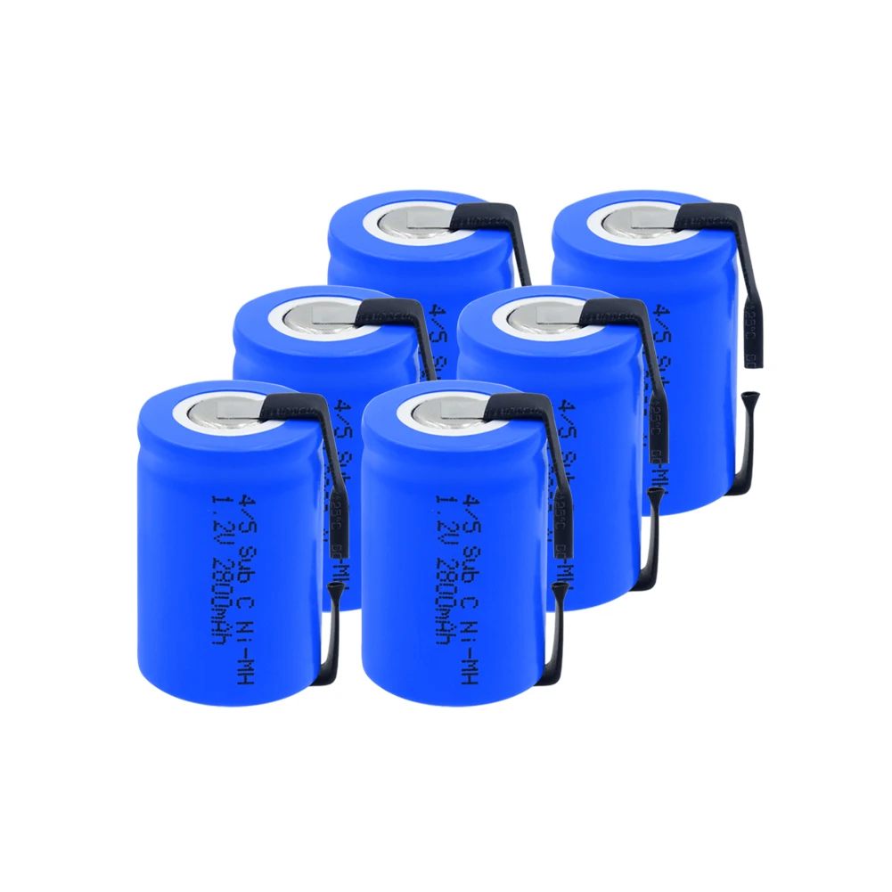 Capacity 4/5 SC Battery 1.2V 2800mAh 23*33 4/5 Sub C SC Ni-MH Rechargeable Batteries With PCB For Eletronic Screwdrivers Tools
Capacity 4/5 SC Battery 1.2V 2800mAh 23*33 4/5 Sub C SC Ni-MH Rechargeable Batteries With PCB For Eletronic Screwdrivers Tools