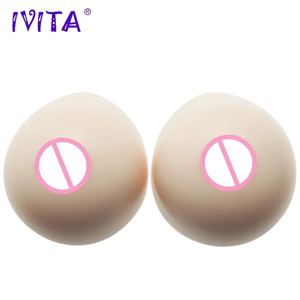 

IVITA 3600g Realistic Silicone Artificial Breast Forms False Boobs For Crossdresser Drag Queen Mastectomy Enhancer Fashion Gift