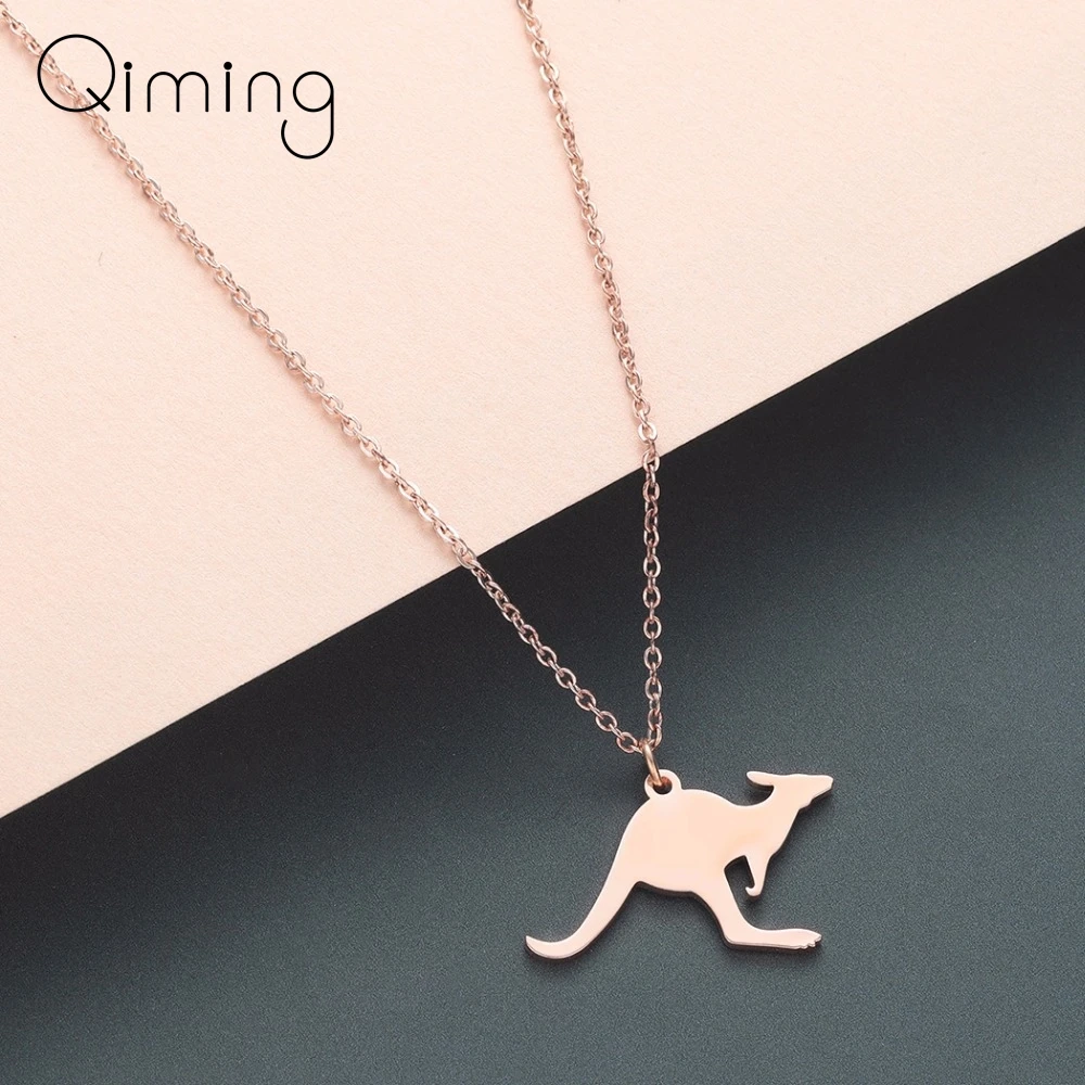 Australia Kangaroo Necklace Baby Gift Silver Stainless Steel Charm Australian Animal Vacation Wallaby Women Necklace
Australia Kangaroo Necklace Baby Gift Silver Stainless Steel Charm Australian Animal Vacation Wallaby Women Necklace