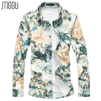 MOGU Long Sleeve Floral Casual Shirts Men 2017 Autumn New Fashion Printed Hawaiian Shirts Slim Fit Asian Size M-7XL Men's Shirts
MOGU Long Sleeve Floral Casual Shirts Men 2017 Autumn New Fashion Printed Hawaiian Shirts Slim Fit Asian Size M-7XL Men's Shirts