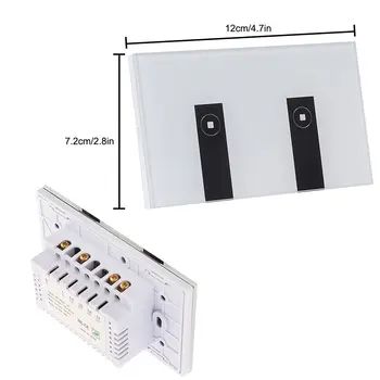 WiFi Smart Light Switch, 2 Switches Touch Wall Plate Alexa Light Switch, In-Wall Wireless On/Off Wall Switch, Timing, Voice Ap
WiFi Smart Light Switch, 2 Switches Touch Wall Plate Alexa Light Switch, In-Wall Wireless On/Off Wall Switch, Timing, Voice Ap
