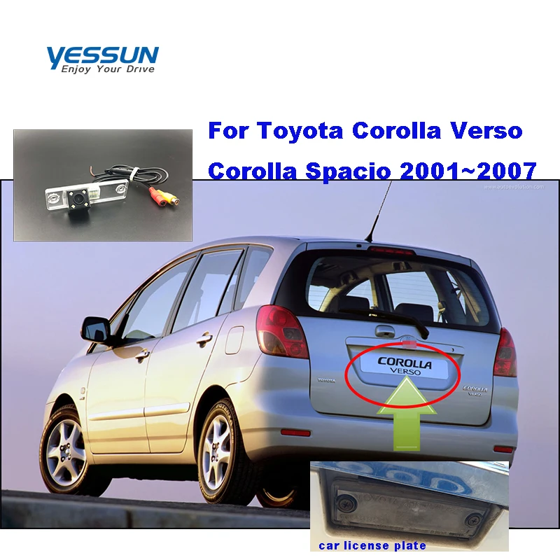 Yessun HD CCD Night Vision Car Rear View Reverse Backup Camera Waterproof For Toyota Corolla Verso Corolla Spacio 2001~2007
Yessun HD CCD Night Vision Car Rear View Reverse Backup Camera Waterproof For Toyota Corolla Verso Corolla Spacio 2001~2007