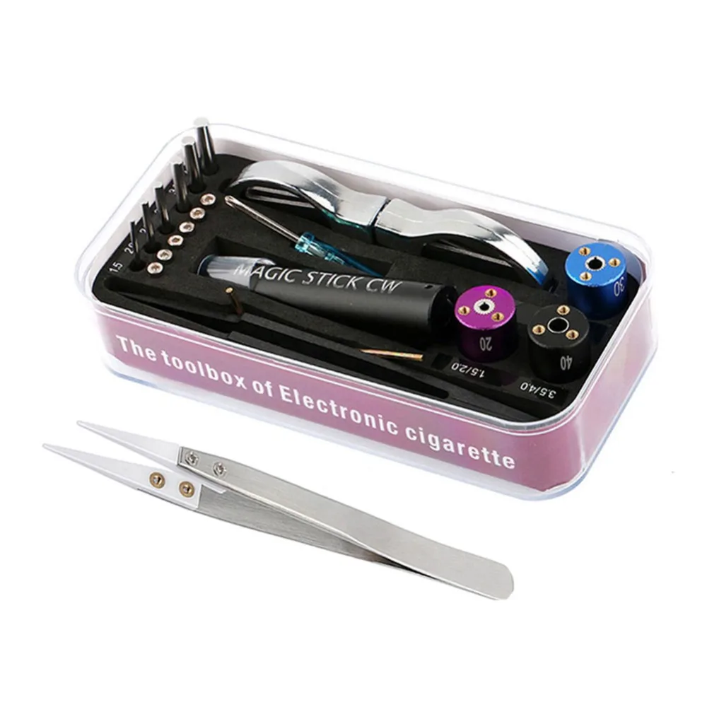 Ceramic Tweezers Magic Stick CW Coiling Wire Coil Jig Winding Pliers for Electronic Cigarette RBA RDA Atomizer Vape DIY Tool Set
Ceramic Tweezers Magic Stick CW Coiling Wire Coil Jig Winding Pliers for Electronic Cigarette RBA RDA Atomizer Vape DIY Tool Set