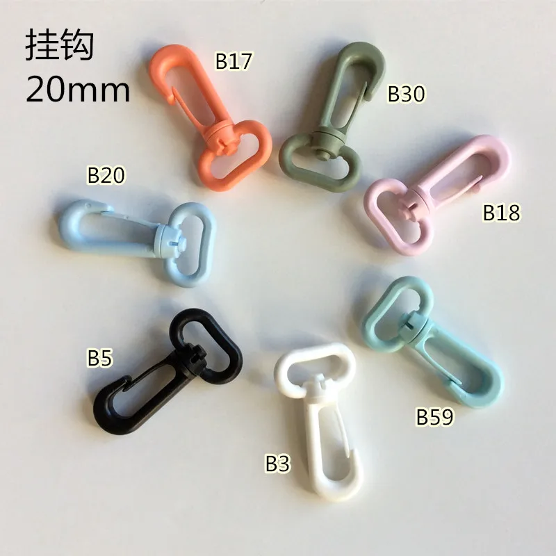 50pcs Plastic Swivel Snap Hooks For Bag Belts Straps Keychain Clasp Backpack Accessories Webbing 20mm
50pcs Plastic Swivel Snap Hooks For Bag Belts Straps Keychain Clasp Backpack Accessories Webbing 20mm