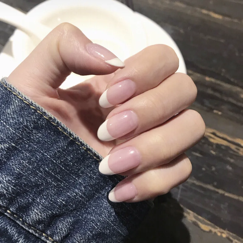 Classic French False Nails Clear Light Pink Acrylic Fake Nails Sweet Nail Design Lady Must Salon Product 24Pcs
Classic French False Nails Clear Light Pink Acrylic Fake Nails Sweet Nail Design Lady Must Salon Product 24Pcs