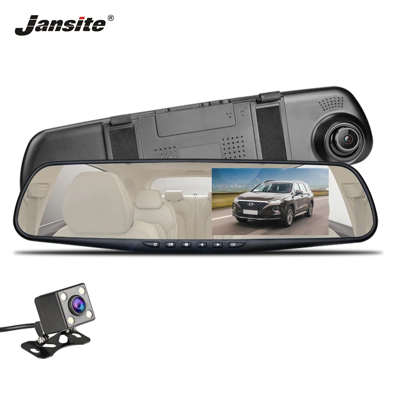 Jansite 4.3" car dash cam mirror full hd 1920x1080 car dvr camera Cycle Recording 32G Night Vision Digital Zoom Dual Lens
Jansite 4.3" car dash cam mirror full hd 1920x1080 car dvr camera Cycle Recording 32G Night Vision Digital Zoom Dual Lens