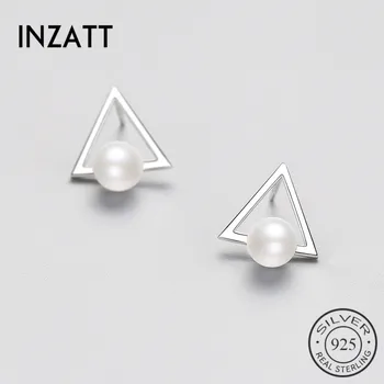 INZATT Geometric Real 925 Sterling Silver Pearl Stud Earrings TriangleFor Women Elegant Jewelry Accessories Classic Brincos Gift
INZATT Geometric Real 925 Sterling Silver Pearl Stud Earrings TriangleFor Women Elegant Jewelry Accessories Classic Brincos Gift