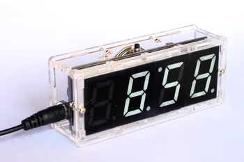 DIY Kit WHITE LED Electronic Microcontroller Digital Clock Time Thermometer With Talking Clock and PDF with Speaker
DIY Kit WHITE LED Electronic Microcontroller Digital Clock Time Thermometer With Talking Clock and PDF with Speaker
