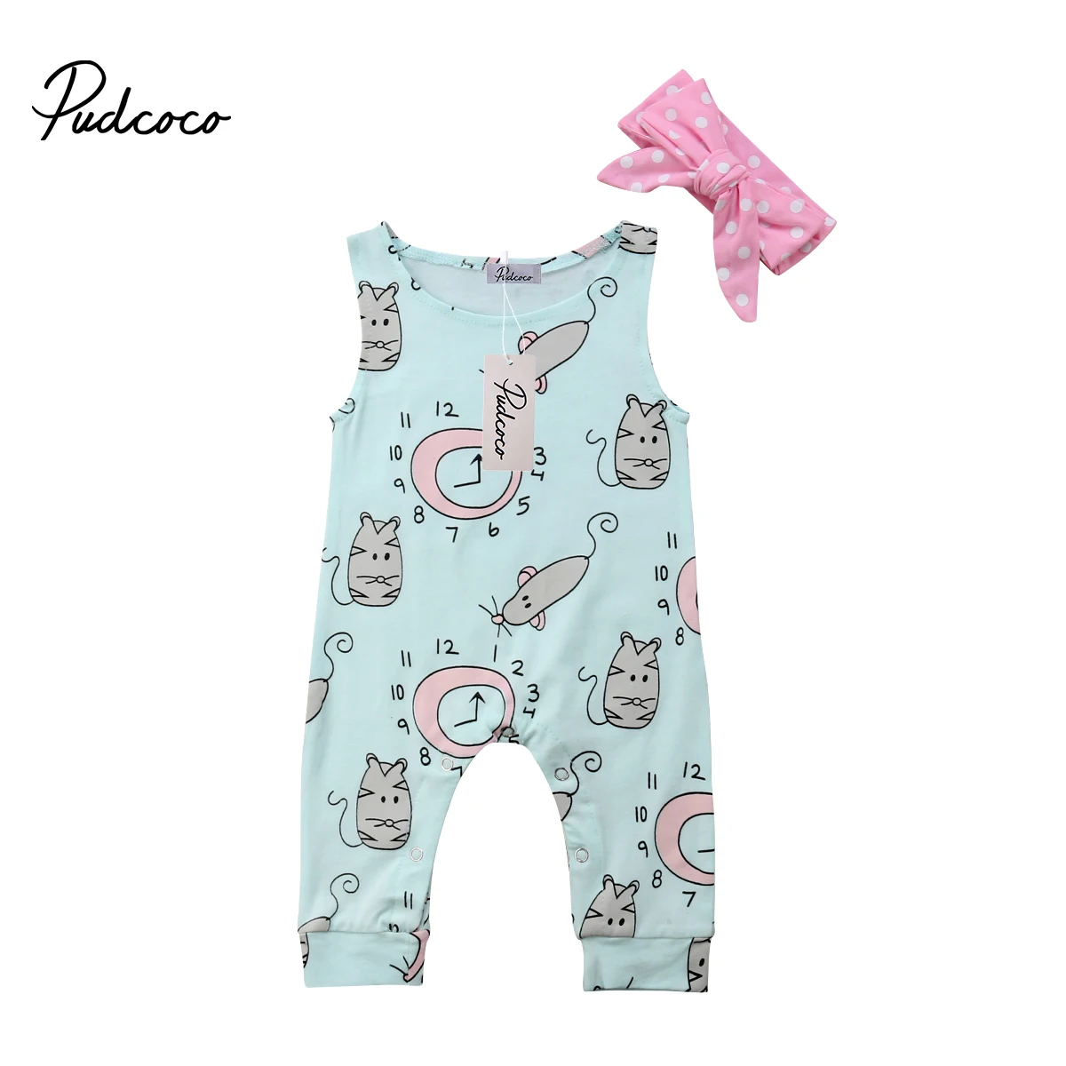2018 Brand New Newborn Toddler Infant Baby Girl Clothes Flower Jumpsuit Romper +Headband 2Pcs Outfit Clock Mouse Printed Sunsuit
2018 Brand New Newborn Toddler Infant Baby Girl Clothes Flower Jumpsuit Romper +Headband 2Pcs Outfit Clock Mouse Printed Sunsuit