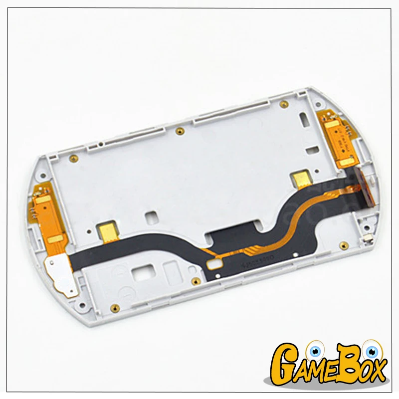 Оригинальный белый ЖК кабель с задней крышкой чехол для консоли PSP GO экран и