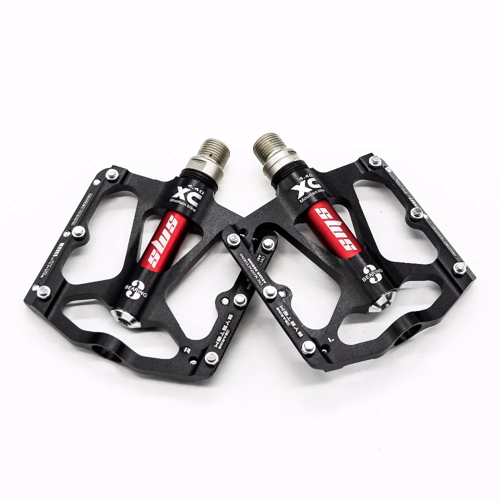 Road Mountain MTB Bike Platform Pedals Flat Aluminium Alloy Seal Bearing 9//16