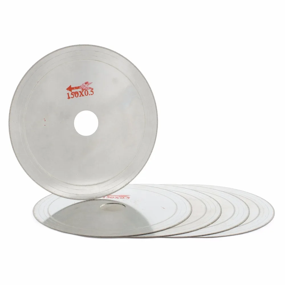 5Pcs 6" inch Super-Thin Arbor Hole 25mm Rim 0.53mm Diamond Lapidary Saw Blade Cutting Disc Saving in Material Jewelry Gems Agate
5Pcs 6" inch Super-Thin Arbor Hole 25mm Rim 0.53mm Diamond Lapidary Saw Blade Cutting Disc Saving in Material Jewelry Gems Agate