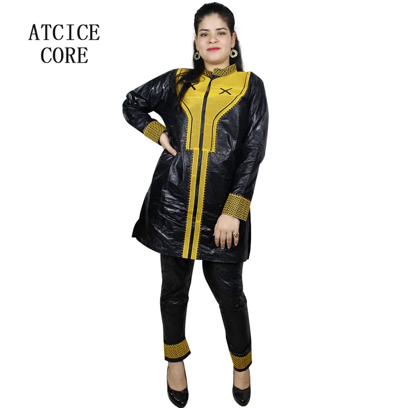 african dresses for woman bazin riche embroidery design dress top and pants LC078
african dresses for woman bazin riche embroidery design dress top and pants LC078