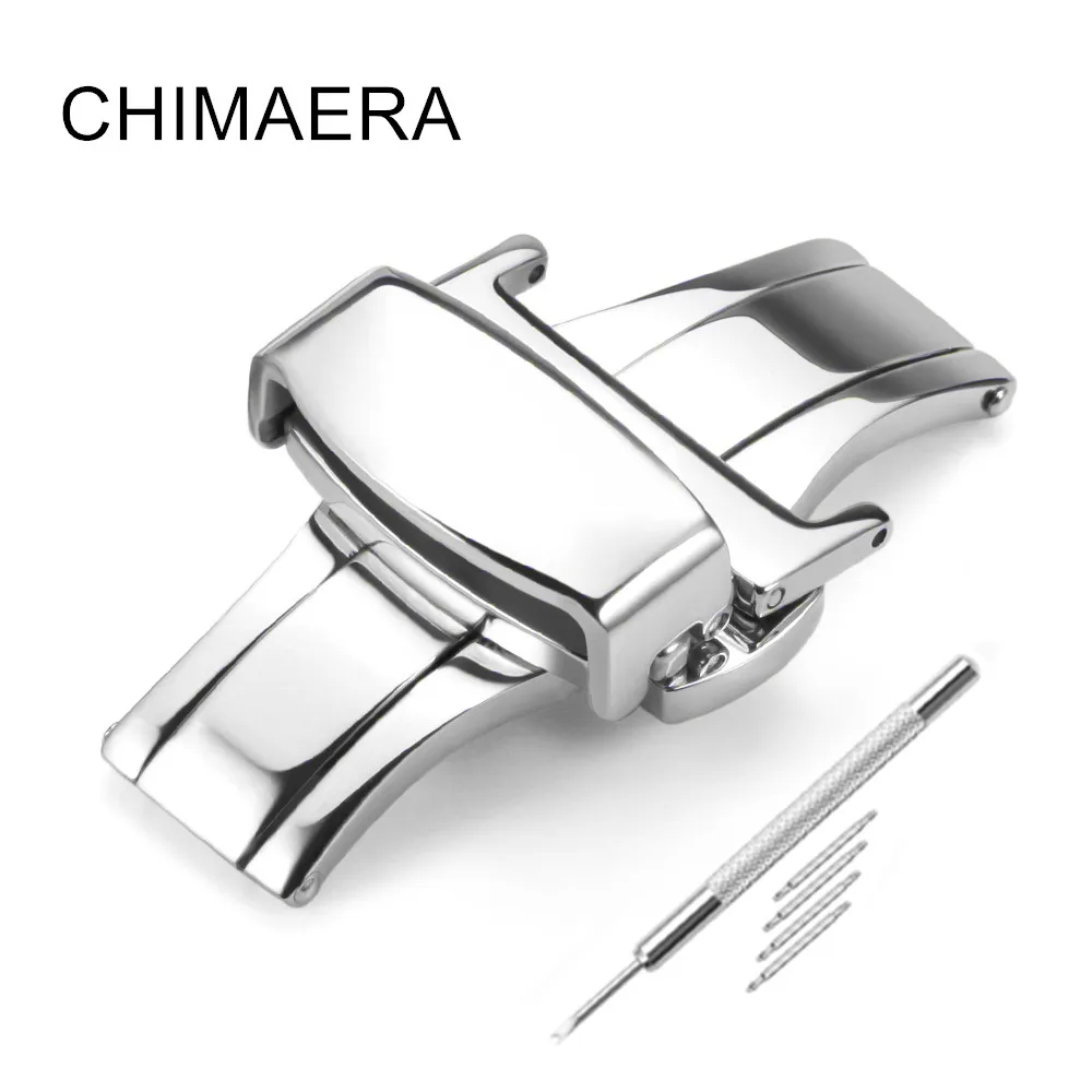 CHIMAERA 316L Stainless Steel Watch Clasp for Watchband10 12mm 14mm 16mm 18mm 20mm 22mm Double Push Butterfly Deployment Buckle
CHIMAERA 316L Stainless Steel Watch Clasp for Watchband10 12mm 14mm 16mm 18mm 20mm 22mm Double Push Butterfly Deployment Buckle