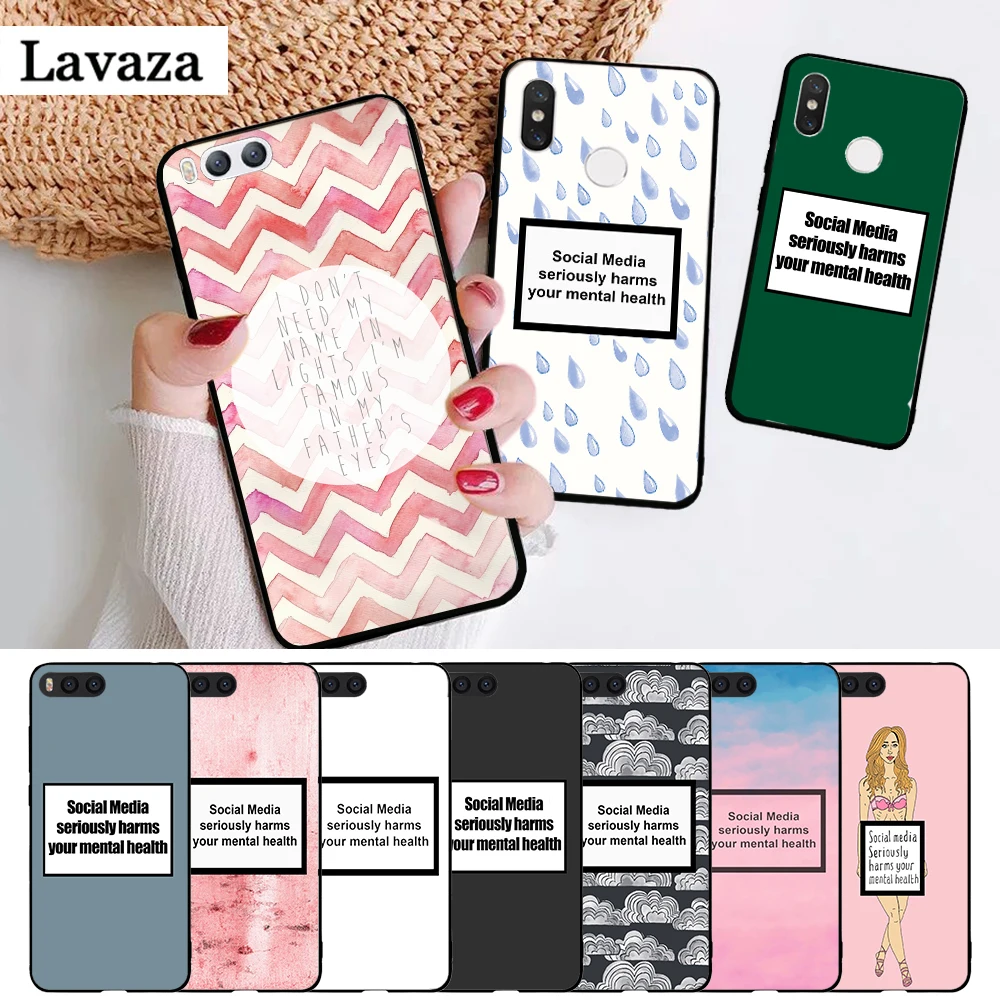 Lavaza Social media harms you Silicone Case for Xiaomi MI 5X 6 6X 8 9 SE 9T Pro CC9E CC9 A3 F1 A1 A2 Lite MAX 3
Lavaza Social media harms you Silicone Case for Xiaomi MI 5X 6 6X 8 9 SE 9T Pro CC9E CC9 A3 F1 A1 A2 Lite MAX 3