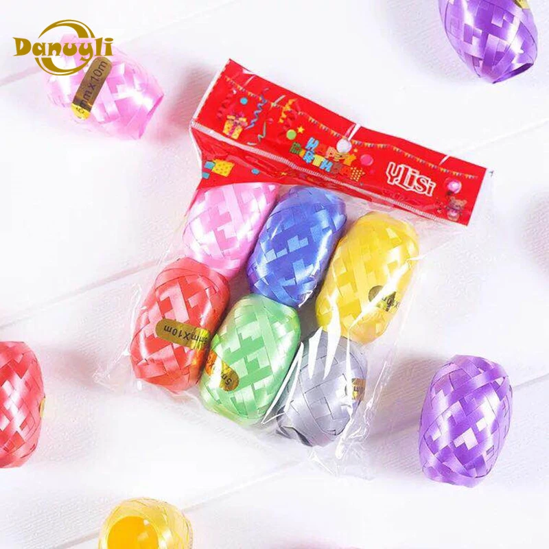 6Pcs/Set 5mm*10m Foil Helium Balloon Ribbon Wedding Birthday Party Decoration Air Balloon Wrapping Tape Balloon Rope
6Pcs/Set 5mm*10m Foil Helium Balloon Ribbon Wedding Birthday Party Decoration Air Balloon Wrapping Tape Balloon Rope
