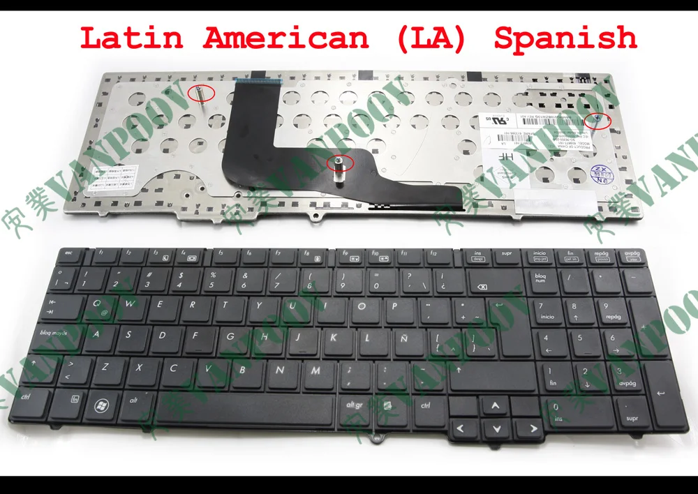 Новая клавиатура для ноутбука HP ProBook 6540b 6545b 6550b 6555b без указателя Наклейка Черная испанская SP - 609871-161 613385-161
Новая клавиатура для ноутбука HP ProBook 6540b 6545b 6550b 6555b без указателя Наклейка Черная испанская SP - 609871-161 613385-161