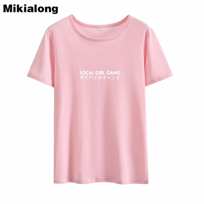 Mrs win Japanese Printed LOCAL GIRL GANG Feminism Tshirt Women Loose Tumblr Women Summer T-shirt Tops Basic Cotton Haut Femme
Mrs win Japanese Printed LOCAL GIRL GANG Feminism Tshirt Women Loose Tumblr Women Summer T-shirt Tops Basic Cotton Haut Femme
