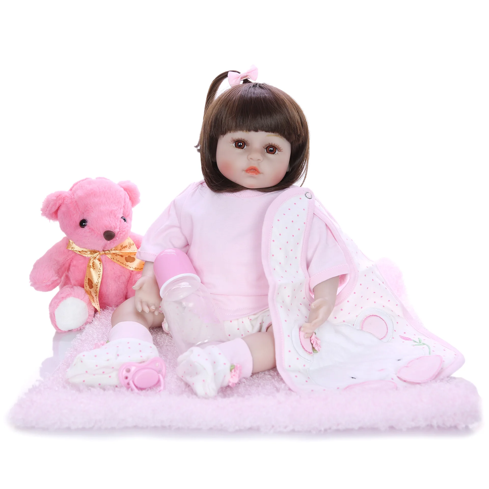 45 cm realistic reborn doll baby reborn Toys silicone + cotton body alive reborn baby princess dolls toddler toys For Children
45 cm realistic reborn doll baby reborn Toys silicone + cotton body alive reborn baby princess dolls toddler toys For Children