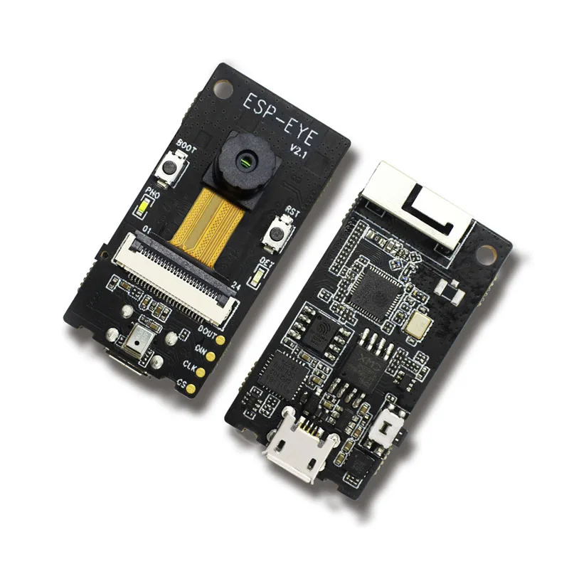 ESP-EYE 2 megapixel camera ESP32 4MByte Flash 8MByte PSRAM for face recognition supports WIFI image transmission
ESP-EYE 2 megapixel camera ESP32 4MByte Flash 8MByte PSRAM for face recognition supports WIFI image transmission