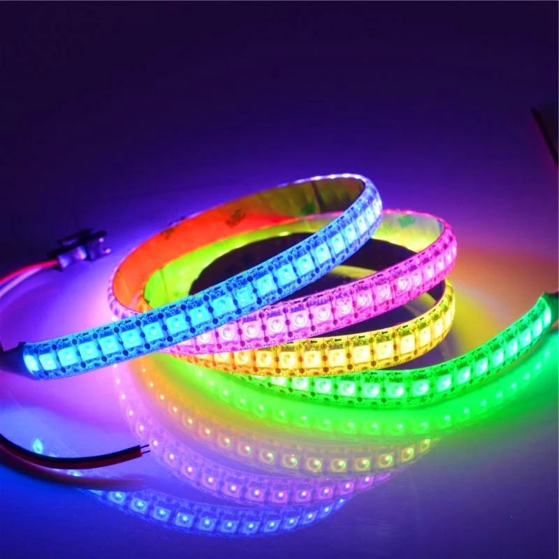 KZKRSR DC5V Waterproof WS2812 Led Strip 30 / 60 / 144 Pixels / Leds/m Individually Addressable Smart ws2812 IC RGB Led Strip
KZKRSR DC5V Waterproof WS2812 Led Strip 30 / 60 / 144 Pixels / Leds/m Individually Addressable Smart ws2812 IC RGB Led Strip