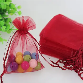 Wholesale 100pcs/lot 7*9cm Dark Red Wedding Candy Bags Can be Customized Logo Tulle Drawstring Christmas Organza Bags
Wholesale 100pcs/lot 7*9cm Dark Red Wedding Candy Bags Can be Customized Logo Tulle Drawstring Christmas Organza Bags
