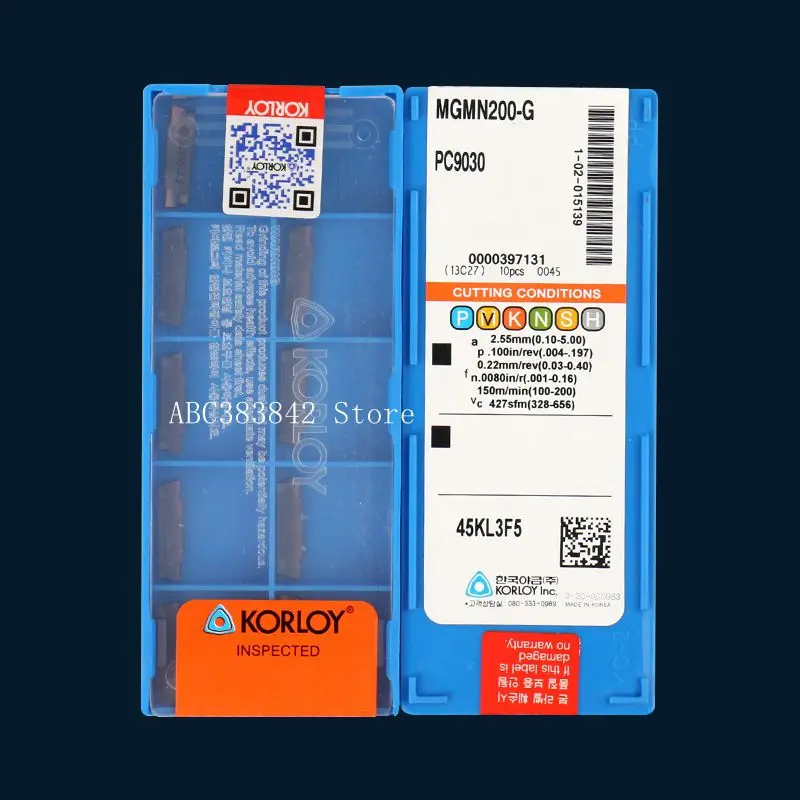 10PCS MGMN200 G PC9030 2mm grooving carbide inserts MGMN200-G NC3020 lathe cutter turning tool Parting and grooving tool Parting
10PCS MGMN200 G PC9030 2mm grooving carbide inserts MGMN200-G NC3020 lathe cutter turning tool Parting and grooving tool Parting