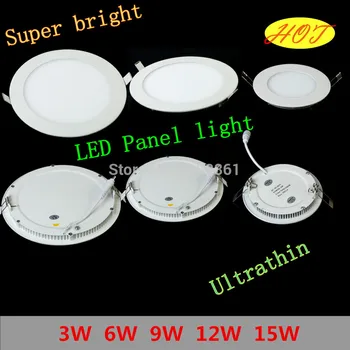 Free shipping 3W6W9W12W15W led panel lights cool warm white round 400-1500lm suspended smd led spot ceiling panels lighting
Free shipping 3W6W9W12W15W led panel lights cool warm white round 400-1500lm suspended smd led spot ceiling panels lighting